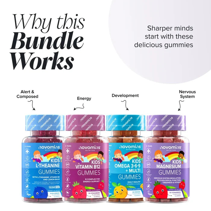 Novomins Kids Focus & Concentration Bundle why this bundle works