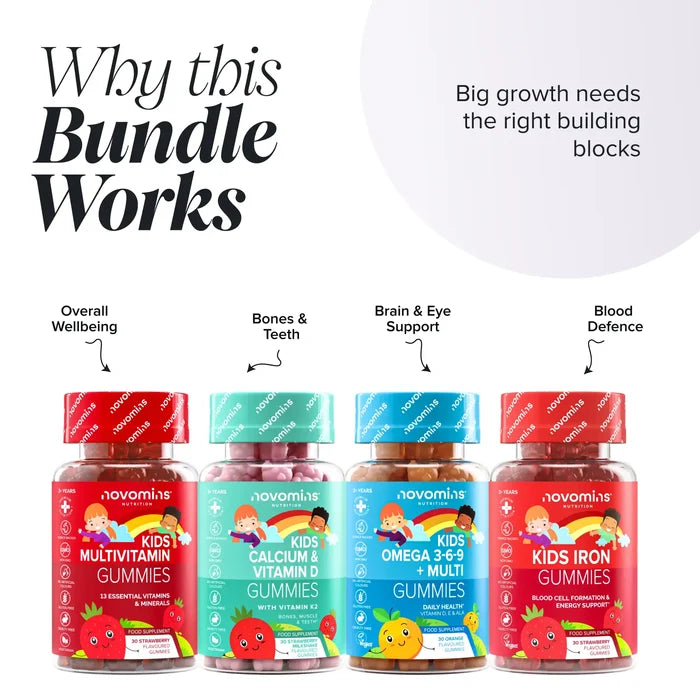 Novomins Kids Growth & Development Bundle why this bundle works