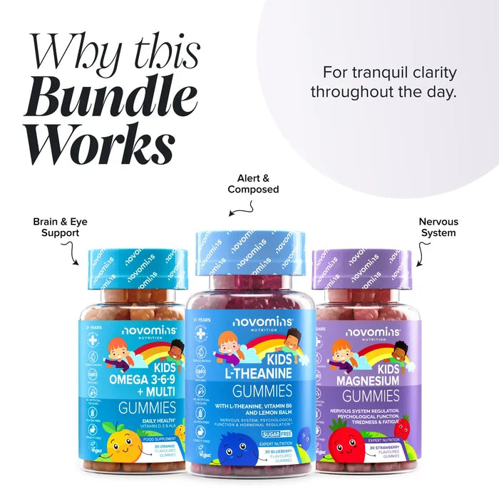 Novomins Kids Relax & Focus Bundle why this bundle works