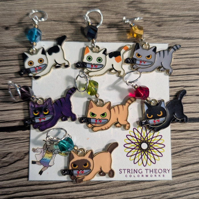 Killer Cat Markers & Earrings