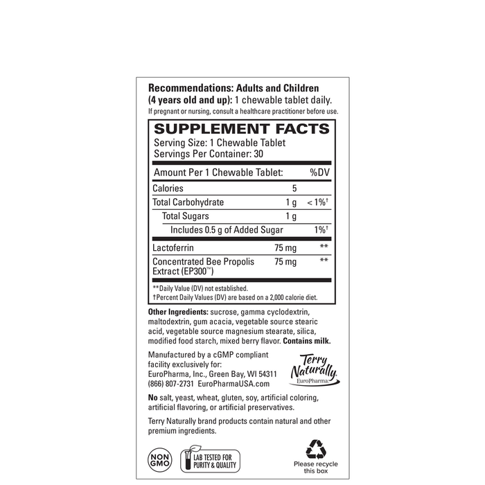 Lactoferrin with Propolis Extract EP300™