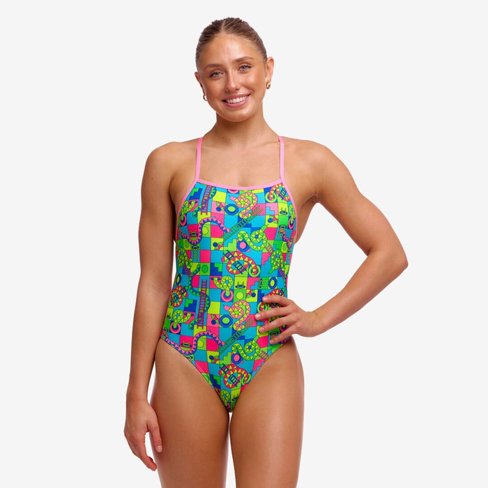 Ladies Tie Me Tight One Piece Lakes & Saddles