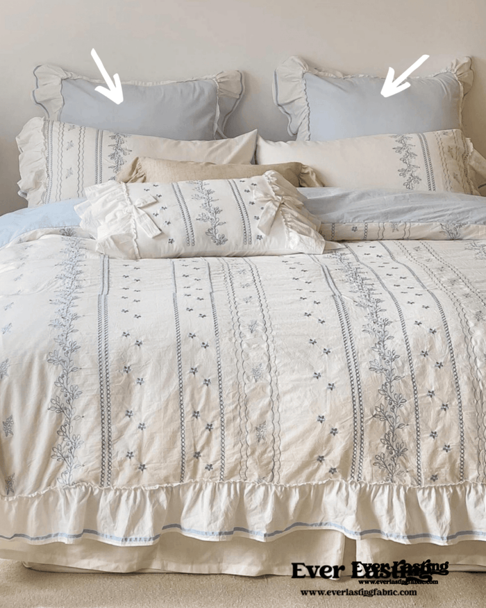 Large Pink Ruffle Square Pillowcase - Ever Lasting
