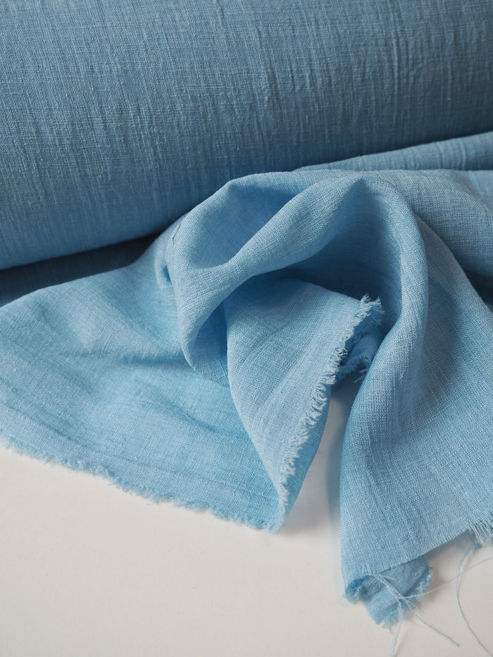 Light Blue Polyester Voile