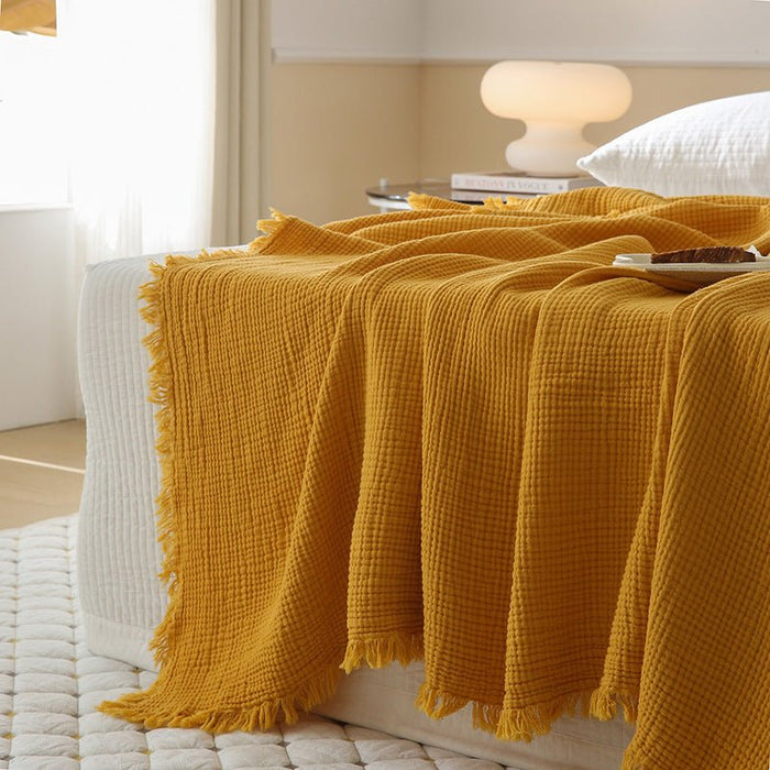 - Ever Lasting - Light Weight Cotton Blanket / Yellow - Blankets - Ever Lasting