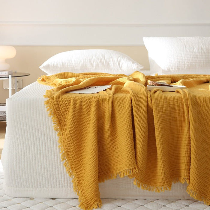 - Ever Lasting - Light Weight Cotton Blanket / Yellow - Blankets - Ever Lasting