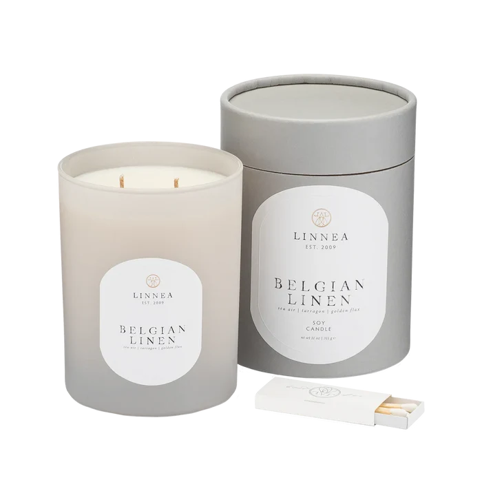 Linnea | Belgian Linen Soy Candle