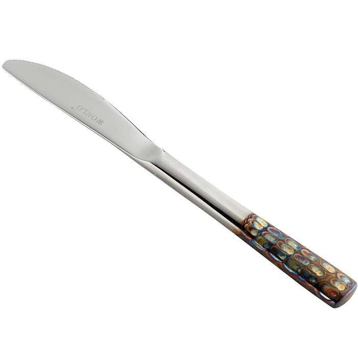 Master's Gauge by World Tableware 702 554 Pebblestone 18/8 Stainless Steel Extra Heavy Weight Bread and Butter Knife - 12/Pack