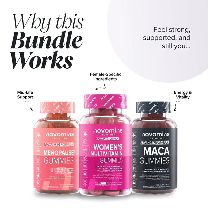 Novomins Menopause Support Stack why this bundle works