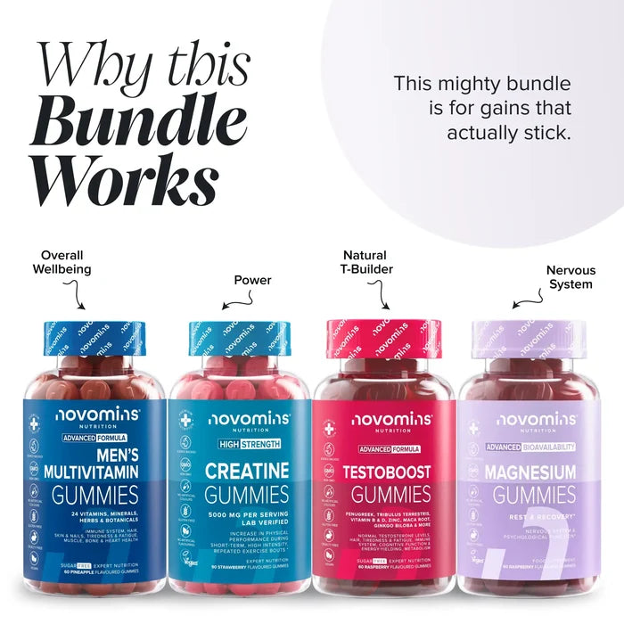 Novomins Men’s Gym Performance Bundle why this bundle works
