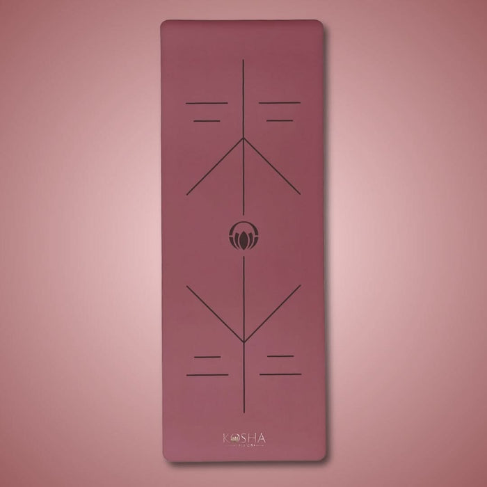Thick yoga mat recommended by yoga teachers for women by kosha yoga co