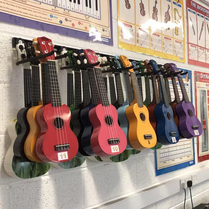 Ukulele wall hooks - ukulele wall hanger - ukulele storage rack for schools and colleges