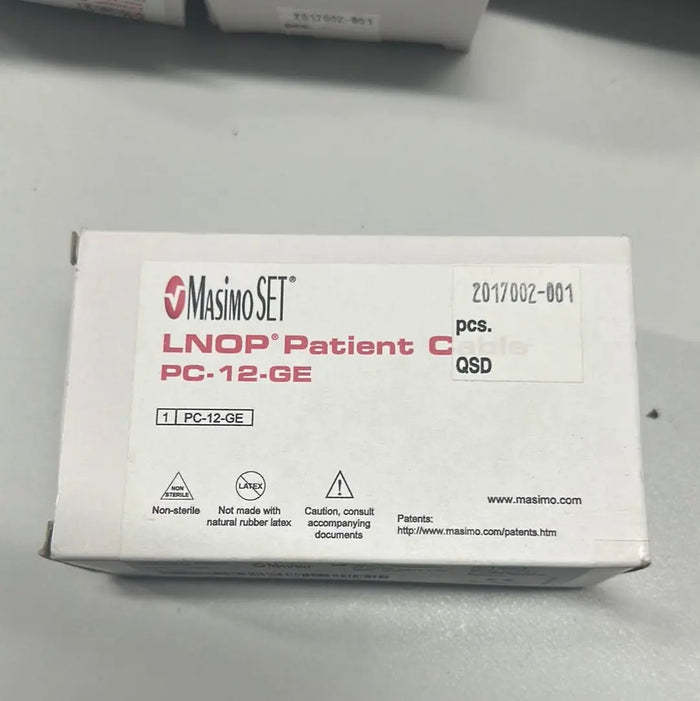 New Masimo LNOP PC-12-GE Ref 1890 Patient Cable Vital Signs Monitor Cable SelfiMed UK