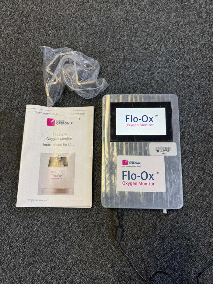 Oxford Optronix Flo-Ox Oxygen Monitor with Mark I Ventura CPAP Flow Generator & Clamp oxygen monitor SelfiMed UK