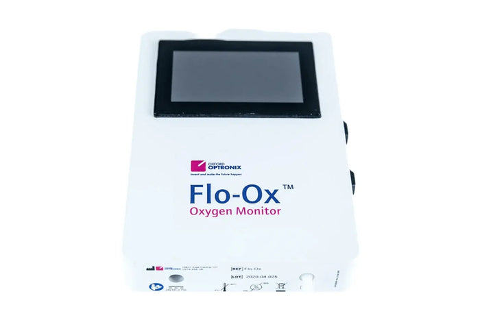 Oxford Optronix Flo-Ox Oxygen Monitor with Mark I Ventura CPAP Flow Generator oxygen monitor SelfiMed UK