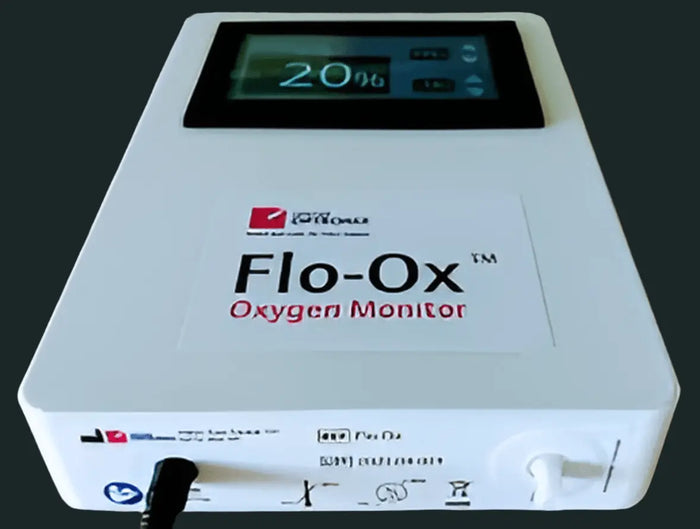 Oxford Optronix Flo-Ox Oxygen Monitor with Mark I Ventura CPAP Flow Generator oxygen monitor SelfiMed UK