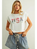 Patch Work USA Tee