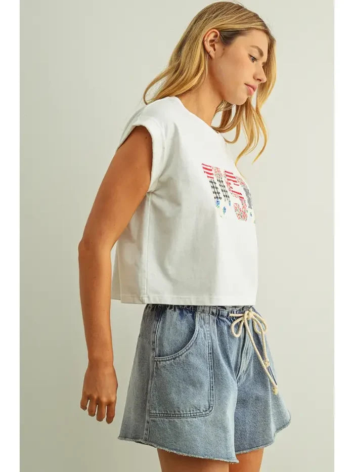 Patch Work USA Tee