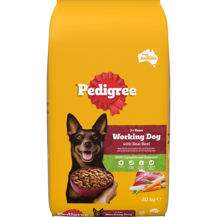 PEDIGREE WORKING DOG BEEF 20KG