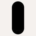Performance Pilates Arch Mat Natural Rubber - Black