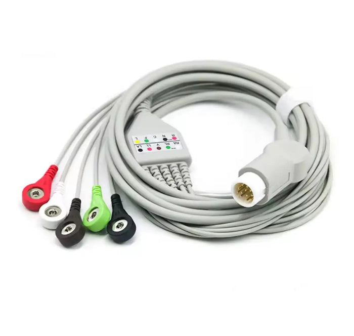 Philips 12 pin 5 Lead Grabber ECG EKG Cable M2 M1001A M1175A - Next Day Delivery next day delivery SelfiMed UK