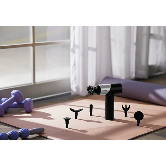 Philips Massage Gun - Black/Silver