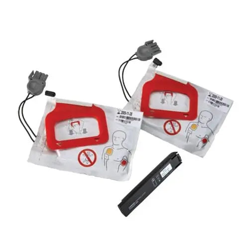 Physio-Control CHARGE-PAK Charging stick and Quickpak adult electrode pads defibrillator electrode pads charger SelfiMed UK
