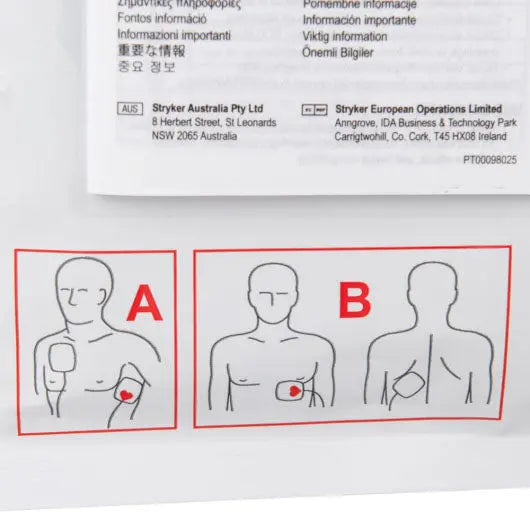 Physio-Control Lifepak 1000 & 500 Edge System Defibrillator Pads lifepak 1000 defibrillator pads SelfiMed UK