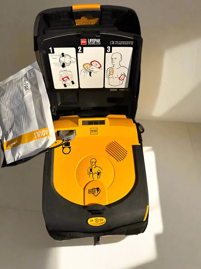 Physio Control Lifepak CR Plus Defibrillator in Case lifepak defibrillator case SelfiMed UK