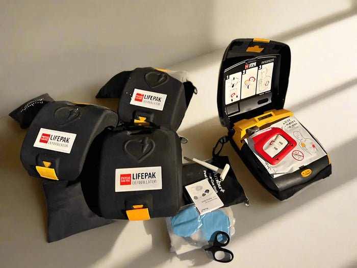 Physio Control Lifepak CR Plus Defibrillator in Case lifepak defibrillator case SelfiMed UK