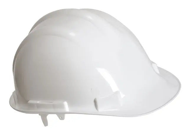 Portwest PW50 Safety Helmet - Non Vented Slip Ratchet Standard Peak safety helmet SelfiMed UK