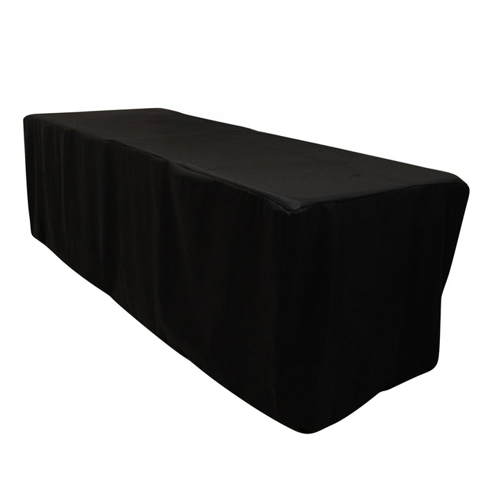 Black table cover for events and parties