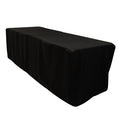 Black table cover for events and parties