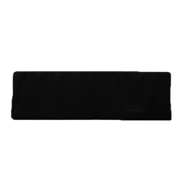 Black rectangular tablecloth for elegant dining settings