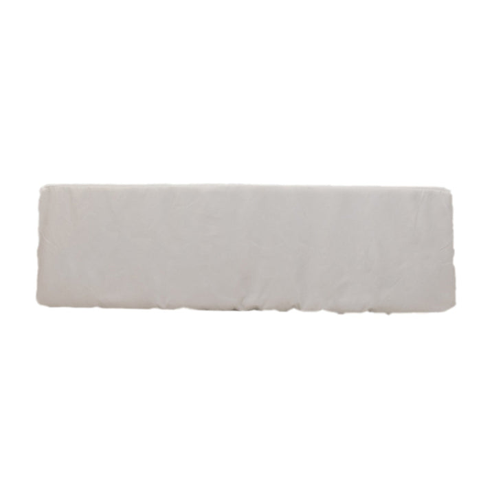 Soft, comfortable mattress topper in neutral color