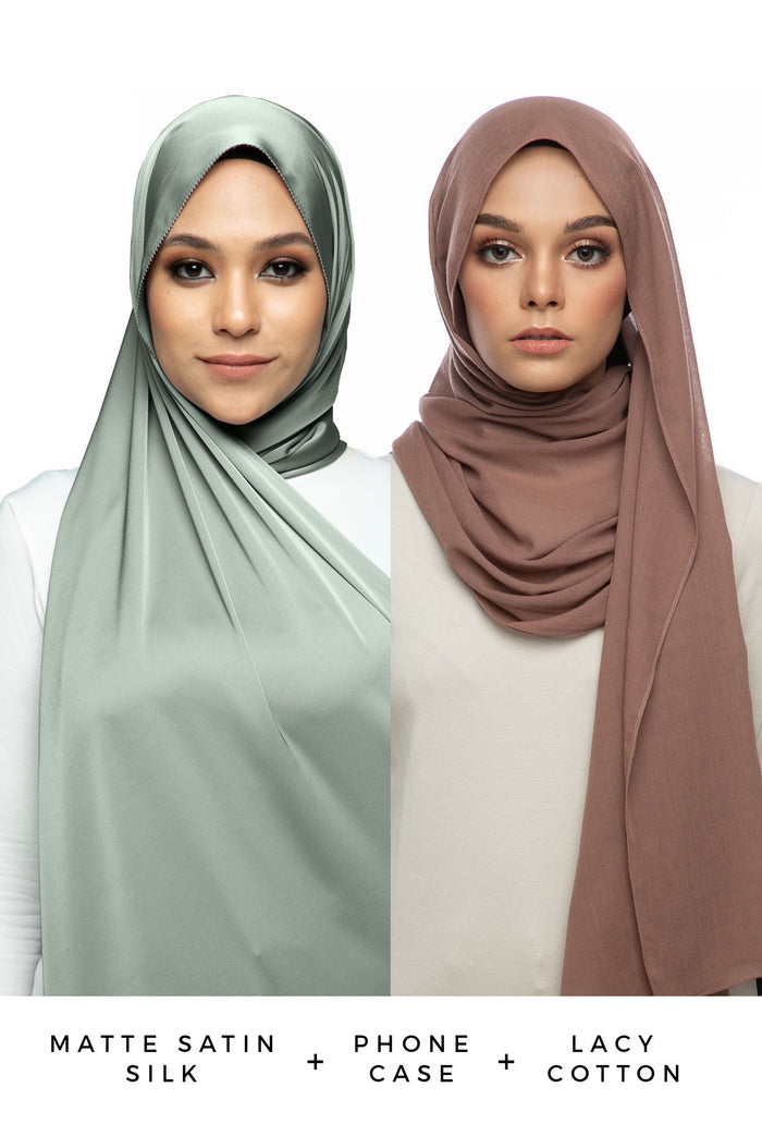 Prim Bundle - KLEARLUX™ + 2 Shawl Special Edition Dianashawl X Casesbywf x Guzel KL Phone Case