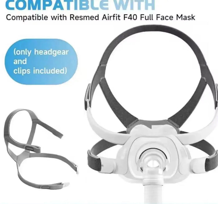 Replacement for AirFit F40 Headgear with Magnetic Clips AirFit F40 replacement headgear SelfiMed UK