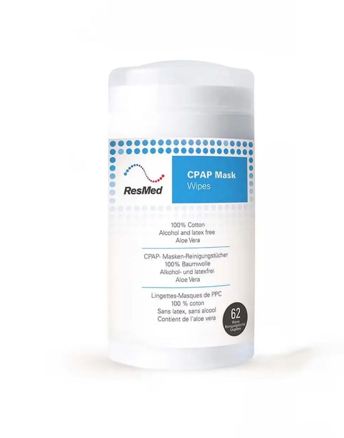 ResMed CPAP Mask Wipes — 62 Wipe Tub CPAP Wipes SelfiMed UK