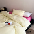 Ruby Double Gauze Pastel Bedding Set / Yellow + Pink - Ever Lasting