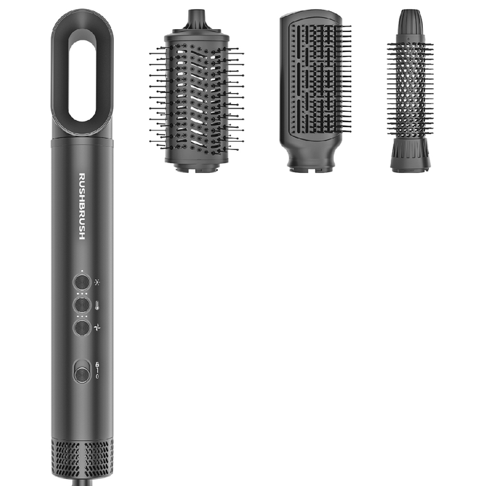 Rush Brush 4 in 1 Air Styler Professional Multi-Styling - Black