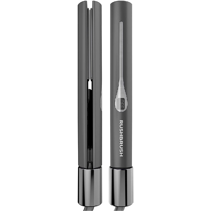 Rush Brush X2 Infra Revolver 50W 2-in-1 Hair Curler And Straightener