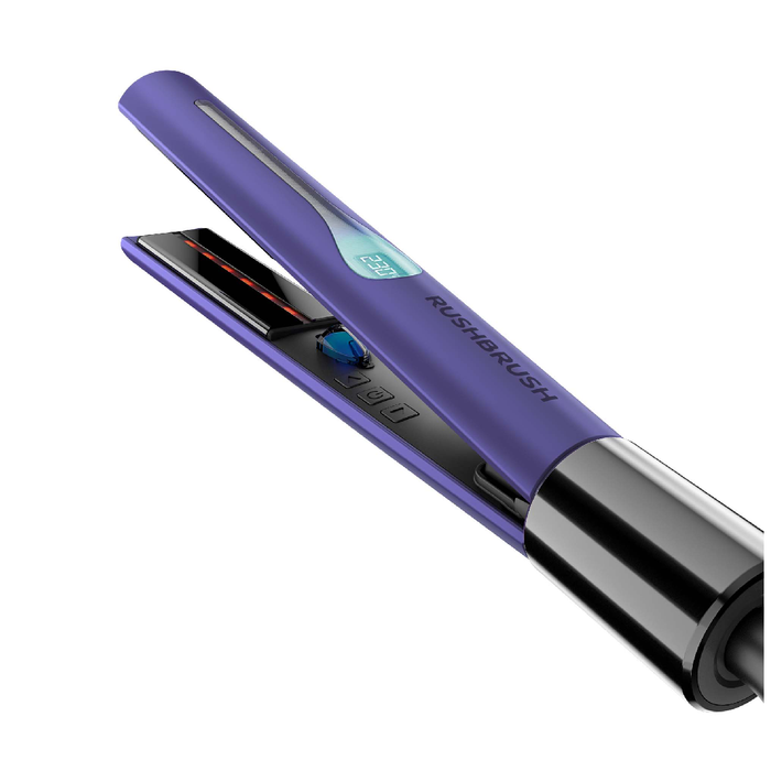Rush Brush X2 Infra Revolver 50W 2-in-1 Hair Curler And Straightener