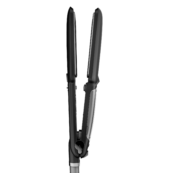 Rush Brush X6 Hair Straightener 235°C Tourmaline Steam Ceramic Plates - Black