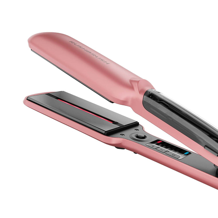 Rush Brush X6 Straightener, PTC Heater For Fast Heat Up, Automatic Shut Off  - Rose Gold