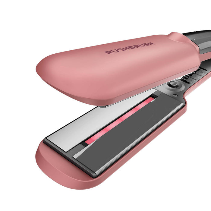Rush Brush X6 Straightener, PTC Heater For Fast Heat Up, Automatic Shut Off  - Rose Gold