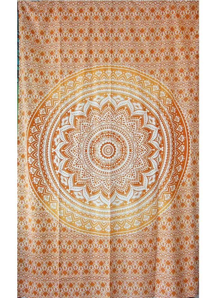 Saffron Ombre Art Pattern Cotton Tapestry Wall Hanging | Wild Lotus® | @wildlotusbrand