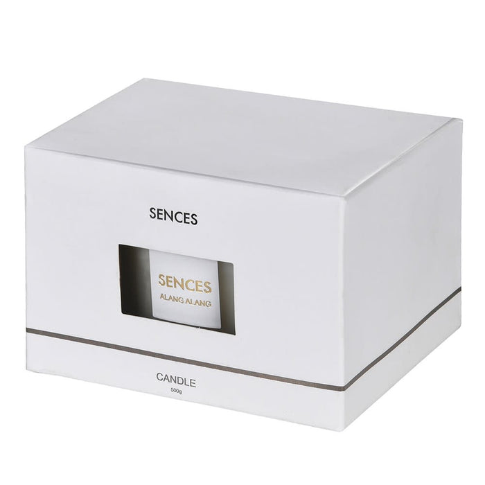 Sences White Alang Alang Lidded 4 Wick Candle