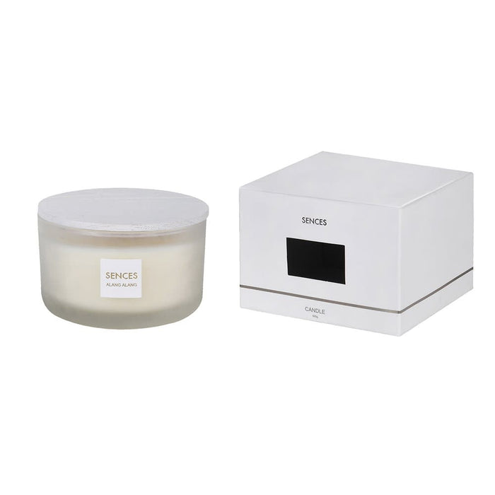 Sences White Alang Alang Lidded 4 Wick Candle