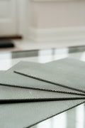 Set of 6 Grey Faux Shagreen Placemats