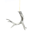 Silver Antler Ornament